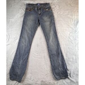 Vintage Apollo Jeans Womens 3/4 (Fits 27x34.5) Blue Y2K American